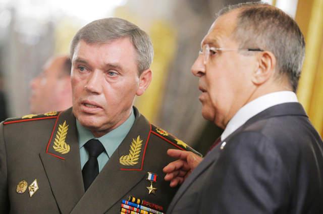 министр иностранных дел России Сергей Лавров и начальник российского Генштаба Валерий Герасимов