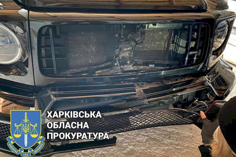 Автомобіль Ярославського після аварії