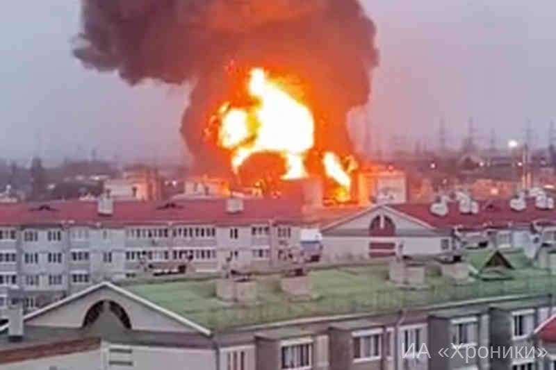 Пожежа на нафтобазі у Білгороді