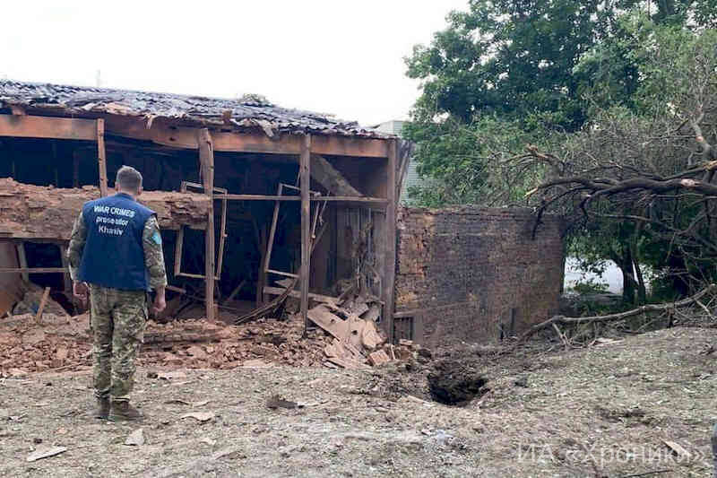 Огляд місця загибелі мирних мешканців