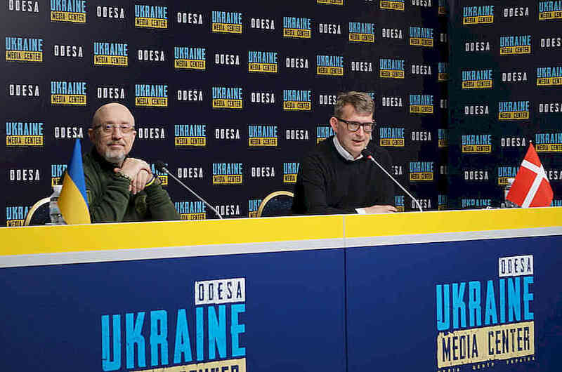 Министр обороны Украины Алексей Резников и и. министра обороны Королевства Дания Троэлс Лунд Поульсен
