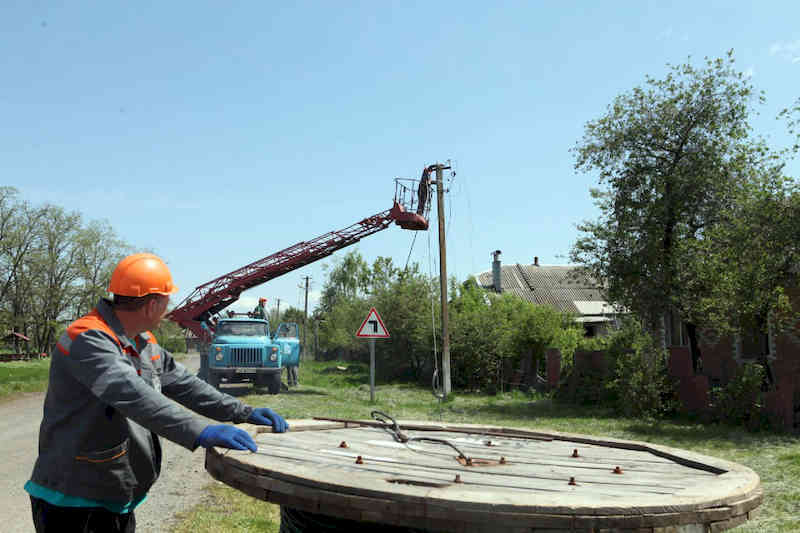 Восстановление электросетей в селе Мосьпаново