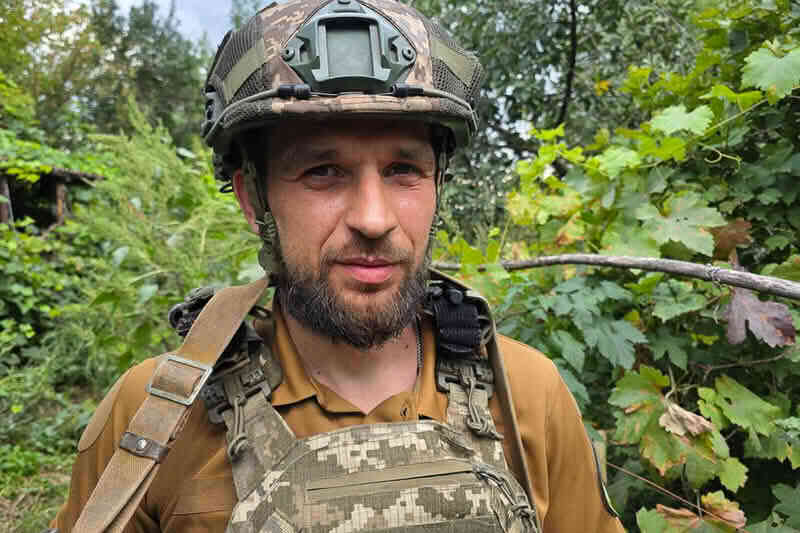 Гвардеец Михаил на позывной Майкл