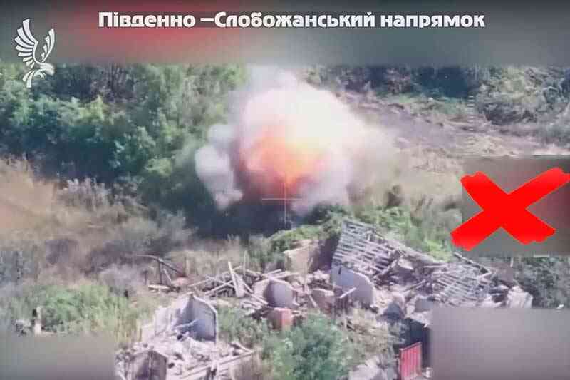 Знищення бліндажа російських окупантів