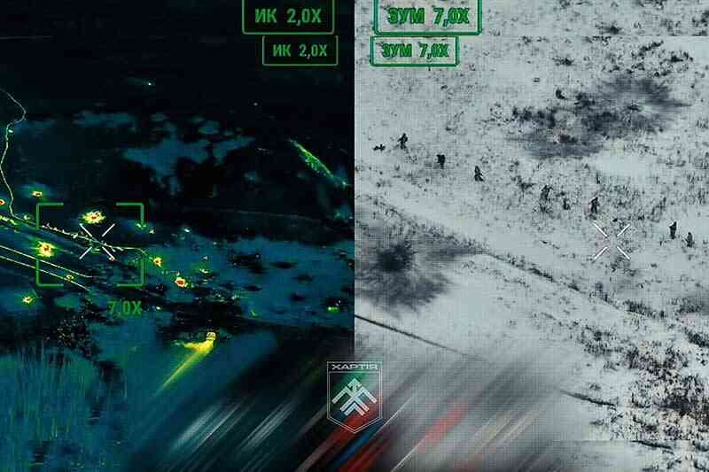 Видео с хартийских дронов