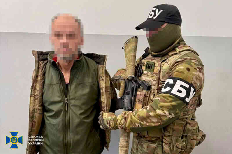 Задержанный рашист-террорист Александр Эрзин