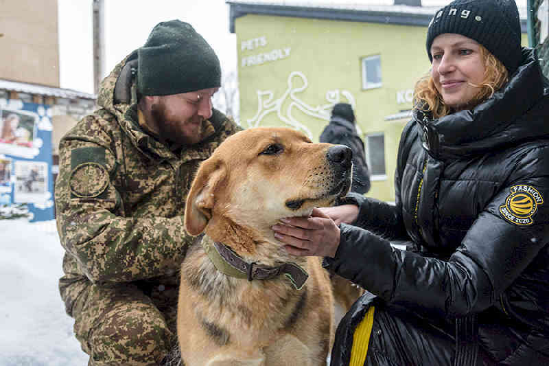 Слобожанські «Скіфи» привезли теплі речі для утеплення будок безпритульних тварин