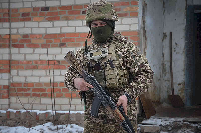 Боєць 5-ї Слобожанської бригади «Скіф» Національної гвардії України з позивним «Моджахед»