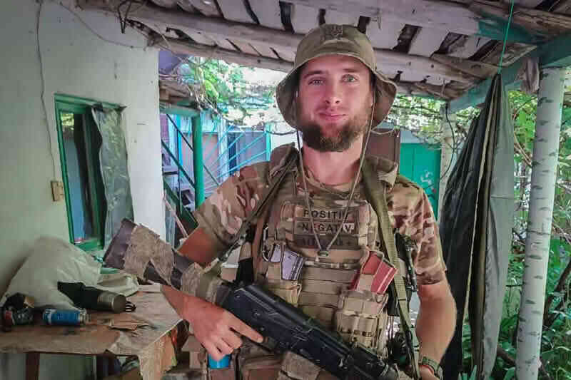 Слобожанский гвардеец с позывным Позитив