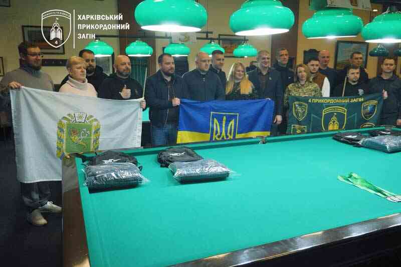 Участники турнира по бильярду