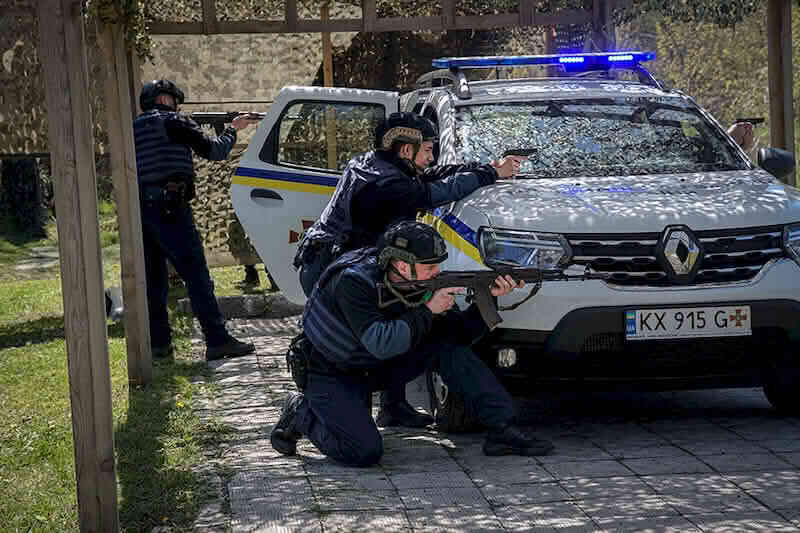 Подготовка бойцов патрульного батальона 5 Слобожанской бригады "Скиф" НГУ