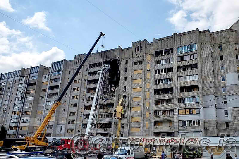 Місце влучання крилатої ракети російських загарбників