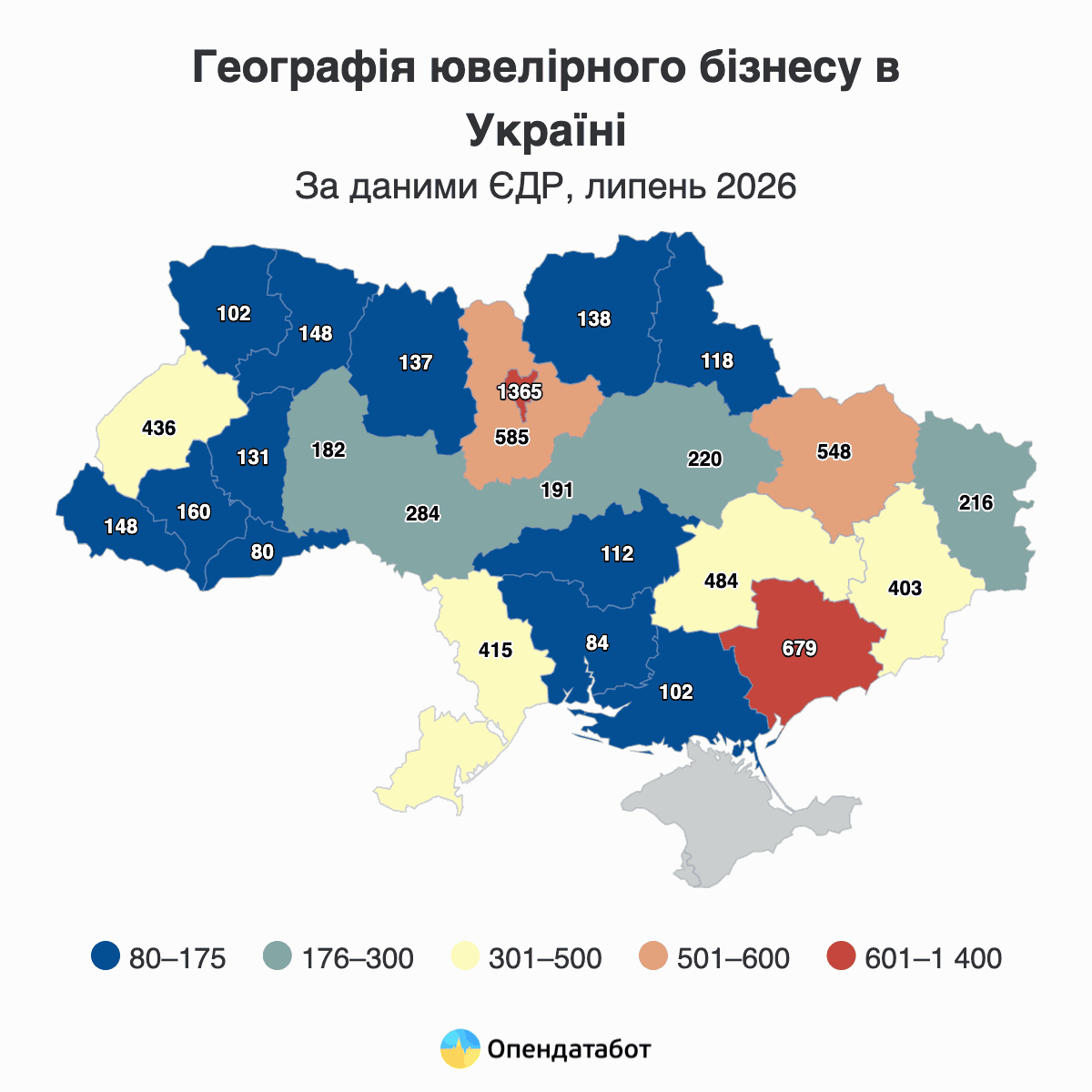 Географія ювелірного бізнесу в Україні