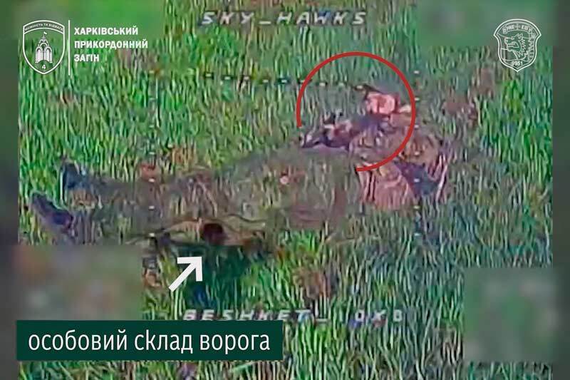 Рашистский захватчик за мгновение до уничтожения